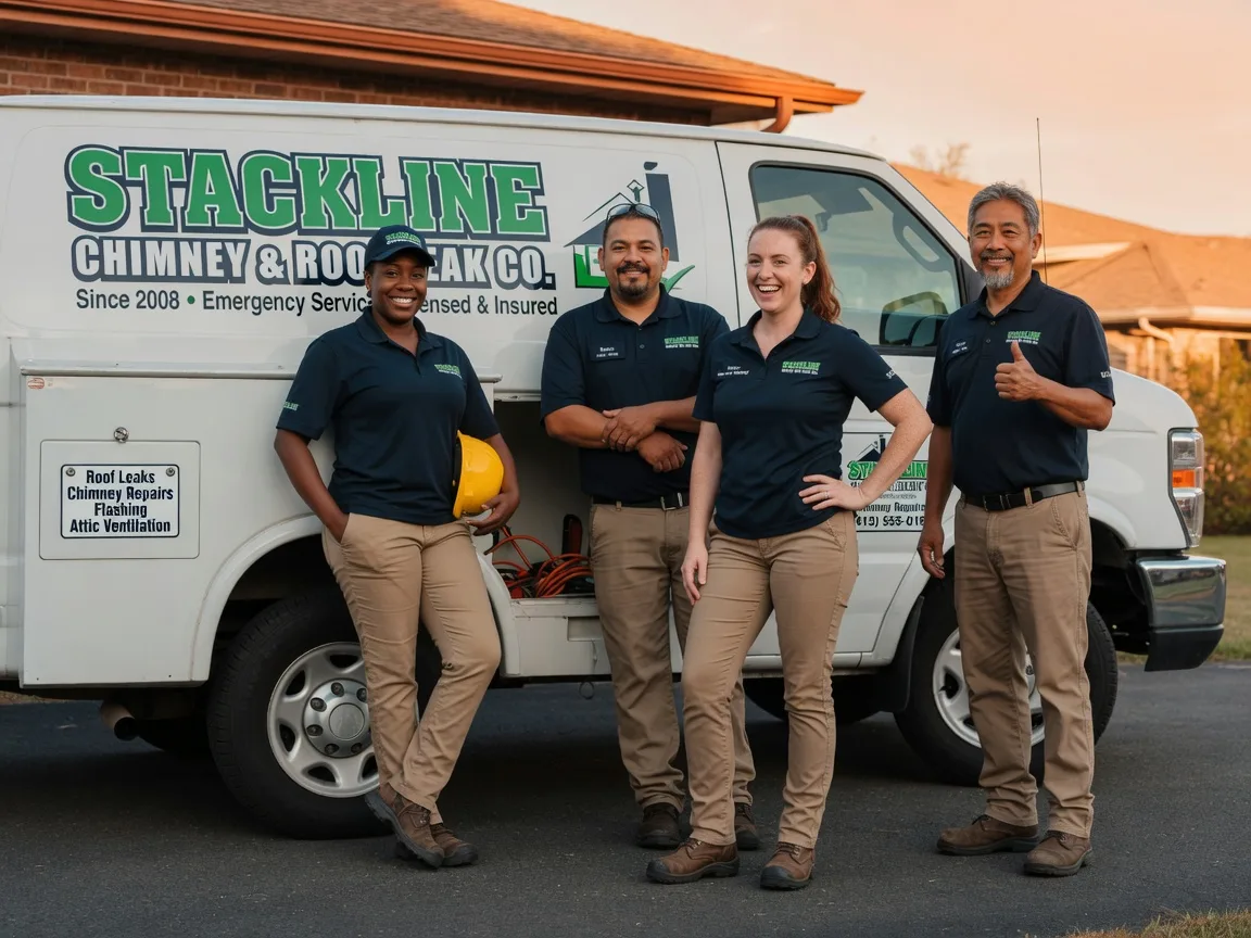 Chimney flashing repair company in Bear Creek, NC